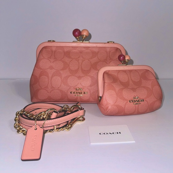 Coach | Bags | Coach Nora Kisslock Crossbody And Coin Purse